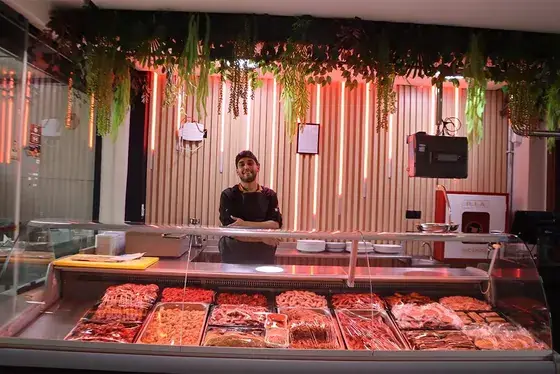 Comptoir de viandes fraîches