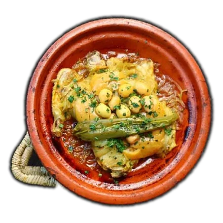 Tajine poulet citron